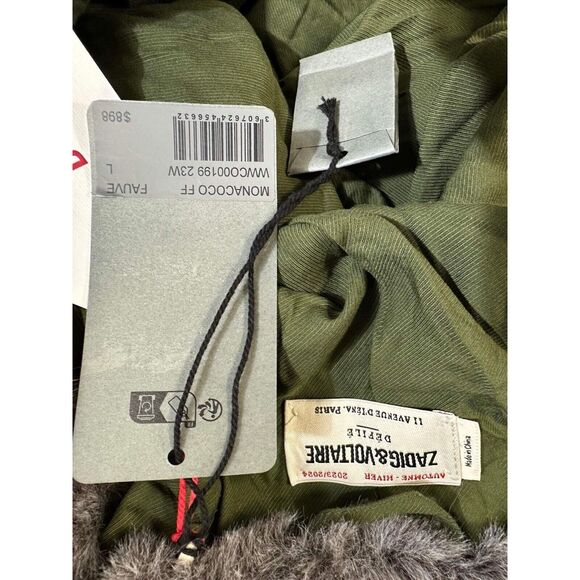 NWT Zadig & Voltaire Manacoco Coat Size Large - Picture 7 of 10